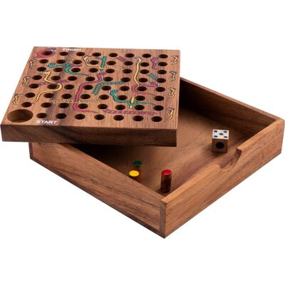 Engelhart Houten Slangen en Klimspel - Voor 2-4 Spelers - 13,5x13,5x3,5cm Engelhart Houten Slangen en Klimspel - Voor 2-4 Spelers - 13,5x13,5x3,5cm