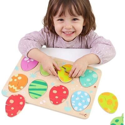 Classic World houten puzzel dinosaurus educatief speelgoed 25 stukjes. Multi kleuren Classic World houten puzzel dinosaurus educatief speelgoed 25 stukjes. Multi kleuren