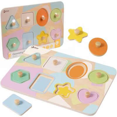 Classic World Houten Vormenpuzzel - 8 Stukken Classic World Houten Vormenpuzzel - 8 Stukken