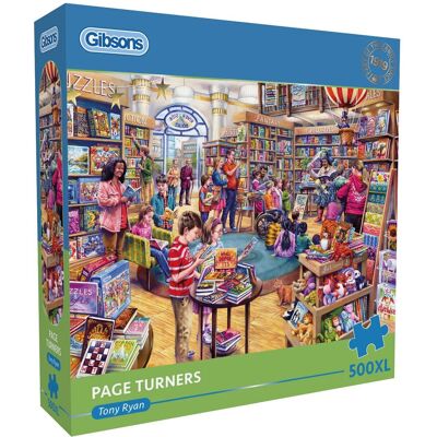 Gibsons - meeslepend boeken ("page turners") - tony ryan - 500xl stukjes - 68×49cm - legpuzzel voor volwassenen Gibsons - meeslepend boeken ("page turners") - tony ryan - 500xl stukjes - 68×49cm - legpuzzel voor volwassenen