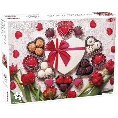 Tactic sweets for my sweet - puzzel - 1000 stukjes - kleurrijke snoepillustratie - strak en rustgevend ontwerp - hoogwaardige scandinavische kwaliteit Tactic sweets for my sweet - puzzel - 1000 stukjes - kleurrijke snoepillustratie - strak en rustgevend ontwerp - hoogwaardige scandinavische kwaliteit