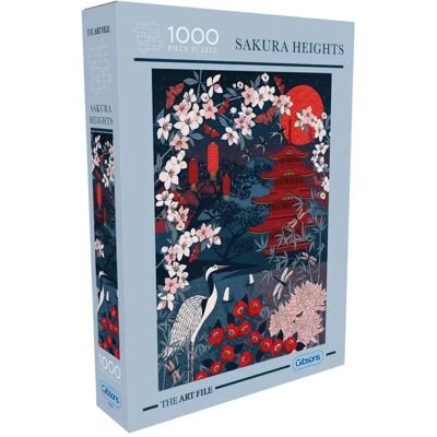 Gibsons The art file: sakura heights puzzel 1000 stukjes Gibsons The art file: sakura heights puzzel 1000 stukjes
