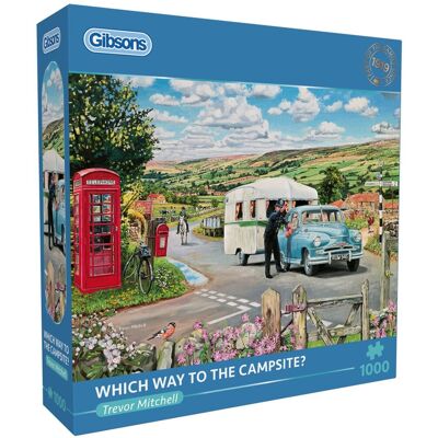 Gibsons - which way to the campsite (door trevor mitchell) - 1000 stukjes 68×49cm (b×h) - legpuzzel voor volwassenen Gibsons - which way to the campsite (door trevor mitchell) - 1000 stukjes 68×49cm (b×h) - legpuzzel voor volwassenen