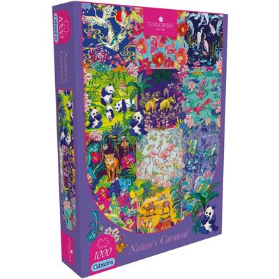 Gibsons - carneval der natuur ("hot: nature's carnival") - house of turnowsky - 1000 stukjes - 49×68cm - legpuzzel voor volwassenen Gibsons - carneval der natuur ("hot: nature's carnival") - house of turnowsky - 1000 stukjes - 49×68cm - legpuzzel voor volwassenen