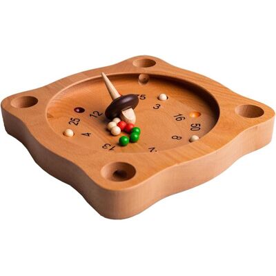 Clown Games tiroler roulette houten bordspel Bruin Clown Games tiroler roulette houten bordspel Bruin