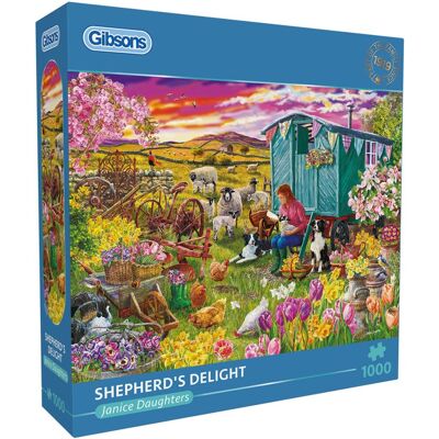 Gibsons - shepherd's delight (door janice daughters) - 1000 stukjes 68×49cm (b×h) - legpuzzel voor volwassenen Gibsons - shepherd's delight (door janice daughters) - 1000 stukjes 68×49cm (b×h) - legpuzzel voor volwassenen