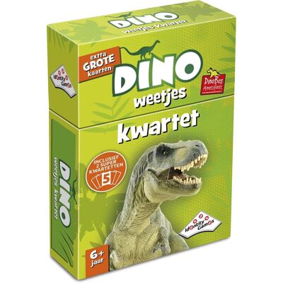 Identity Games Dino weetjes kwartet - kaartspel - boordevol leuke feitjes over dino's Identity Games Dino weetjes kwartet - kaartspel - boordevol leuke feitjes over dino's