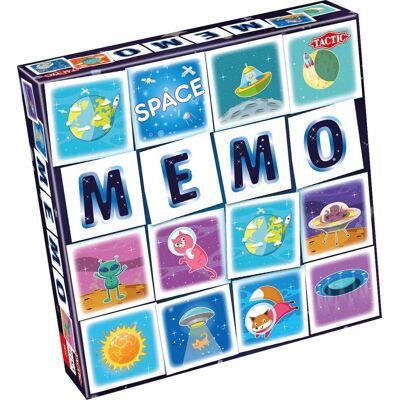 Tactic memo ruimtevaart - memospel - zoek de juiste paren - planeten, astronauten en raketten - gezelschapsspel voor kinderen en families - 2 tot 6 spelers - vanaf 3 jaar Tactic memo ruimtevaart - memospel - zoek de juiste paren - planeten, astronauten en raketten - gezelschapsspel voor kinderen en families - 2 tot 6 spelers - vanaf 3 jaar