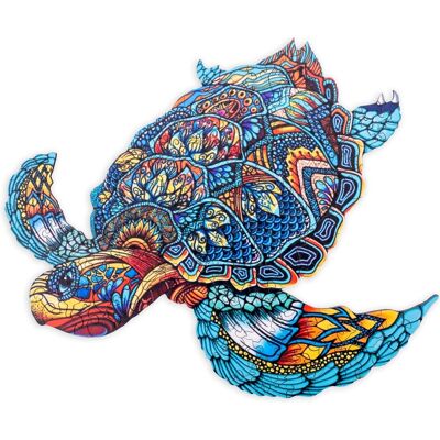 Engelhart Houten puzzel schildpad - 128 unieke puzzelstukjes - a4 formaat houten legpuzzel - dieren puzzelspel - ontspannend denkspel - inclusief opbergetui - Engelhart Houten puzzel schildpad - 128 unieke puzzelstukjes - a4 formaat houten legpuzzel - dieren puzzelspel - ontspannend denkspel - inclusief opbergetui -