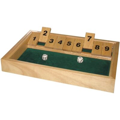 Hot games Shut the Box - Groot, Groen, Houten Bordspel Hot games Shut the Box - Groot, Groen, Houten Bordspel