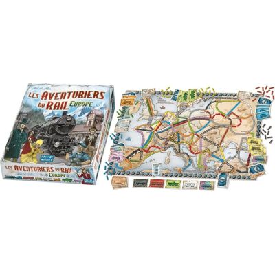 Days Of Wonder Ticket to ride europe - franstalig bordspel - voor 2-5 spelers vanaf 8 jaar - 30 tot 60 minuten speelduur Days Of Wonder Ticket to ride europe - franstalig bordspel - voor 2-5 spelers vanaf 8 jaar - 30 tot 60 minuten speelduur