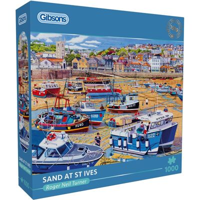 Gibsons - zand bij st ives ("sand at st ives") - roger neil turner - 1000 stukjes - 68×49cm - legpuzzel voor volwassenen Gibsons - zand bij st ives ("sand at st ives") - roger neil turner - 1000 stukjes - 68×49cm - legpuzzel voor volwassenen