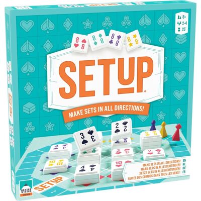 Asmodee Setup - spannend strategisch bordspel vol bluf & tactiek - gezelschapsspel voor 2-4 spelers - vanaf 8 jaar Asmodee Setup - spannend strategisch bordspel vol bluf & tactiek - gezelschapsspel voor 2-4 spelers - vanaf 8 jaar