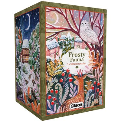 Gibsons - frosty fauna (door lee foster wilson) - 3×500 stukjes 48×34cm (b×h) - legpuzzel voor volwassenen Gibsons - frosty fauna (door lee foster wilson) - 3×500 stukjes 48×34cm (b×h) - legpuzzel voor volwassenen
