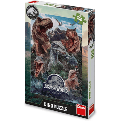 Dino Jurassic World Puzzel - 500 Stukjes Dino Jurassic World Puzzel - 500 Stukjes