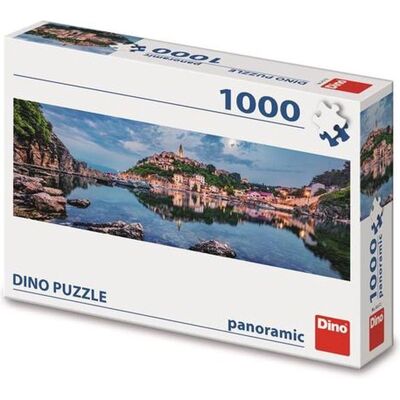 Dino Krk Puzzel - 1000 Stukken - Eiland Thema - 96 x 32 cm Dino Krk Puzzel - 1000 Stukken - Eiland Thema - 96 x 32 cm