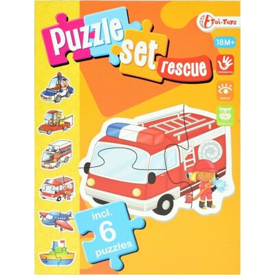 Toi-Toys legpuzzel set hulpdiensten junior karton 15 stukjes Toi-Toys legpuzzel set hulpdiensten junior karton 15 stukjes