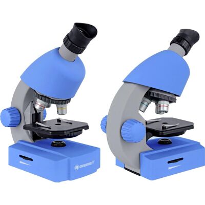 Bresser junior microscoop - 40x640x - blauw - incl. accessoirespakket - voor transparante preparaten Bresser junior microscoop - 40x640x - blauw - incl. accessoirespakket - voor transparante preparaten