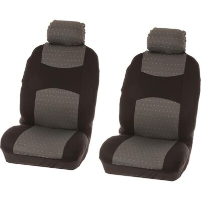 Carpoint Chicago 0310309 Grijze Autostoelhoes Set Carpoint Chicago 0310309 Grijze Autostoelhoes Set