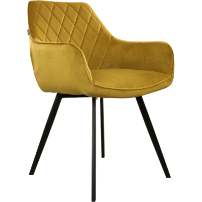 Kick collection Kick Karl Velvet - Goud - Eetkamerstoel Kick collection Kick Karl Velvet - Goud - Eetkamerstoel