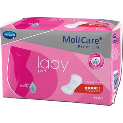 Hartmann Molicare Premium Lady Pads 4 druppels - 24 pakken van 14 stuks Hartmann Molicare Premium Lady Pads 4 druppels - 24 pakken van 14 stuks