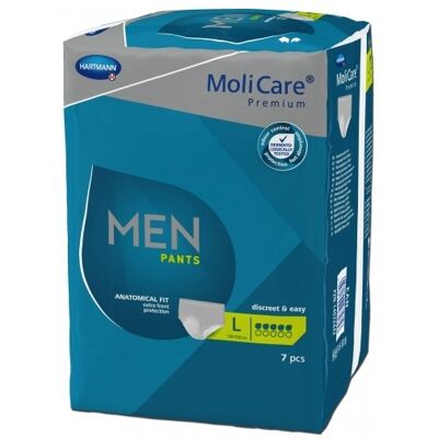 Hartmann Molicare Premium Men Pants 5 druppels Large - 4 pakken van 7 stuks Hartmann Molicare Premium Men Pants 5 druppels Large - 4 pakken van 7 stuks