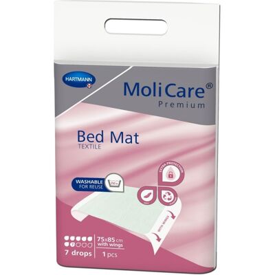 Hartmann Molicare Premium Bed Mat - Wasbare bed onderleggers 75 x 85 cm (met instopstroken) - 10 stuks Hartmann Molicare Premium Bed Mat - Wasbare bed onderleggers 75 x 85 cm (met instopstroken) - 10 stuks