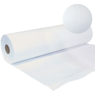 Gohy Onderzoekslaken van microgewafeld papier - 2-laags - 50 cm x 50 m - Voorgesneden 38 cm - 9 rollen Gohy Onderzoekslaken van microgewafeld papier - 2-laags - 50 cm x 50 m - Voorgesneden 38 cm - 9 rollen