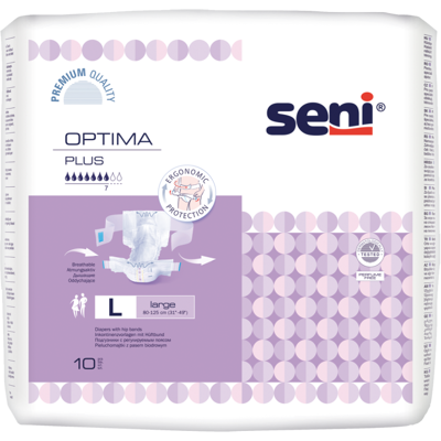 Seni Optima Plus Large - 12 pakken van 10 stuks Seni Optima Plus Large - 12 pakken van 10 stuks
