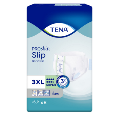 Tena Proskin Slip Super 3XL (Bariatrisch) - 4 pakken van 8 stuks Tena Proskin Slip Super 3XL (Bariatrisch) - 4 pakken van 8 stuks