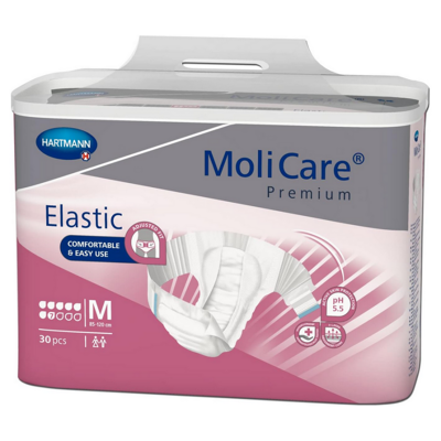 Hartmann Molicare Premium Slip Elastic 7 druppels Medium - 6 pakken van 30 stuks Hartmann Molicare Premium Slip Elastic 7 druppels Medium - 6 pakken van 30 stuks