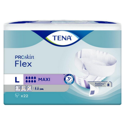 Tena Proskin Flex Maxi Large - 3 pakken van 22 stuks Tena Proskin Flex Maxi Large - 3 pakken van 22 stuks