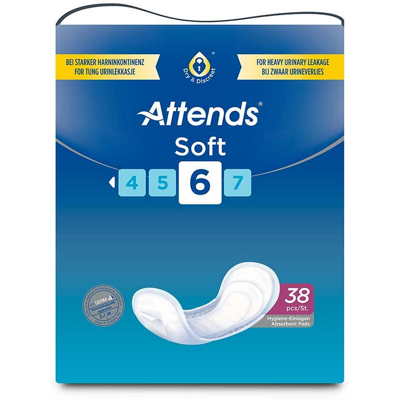 Attends Soft 6 - 8 pakken van 38 stuks Attends Soft 6 - 8 pakken van 38 stuks