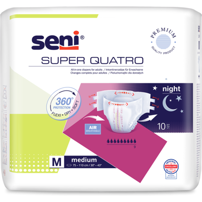 Seni Super Quatro Medium - 6 pakken van 10 stuks Seni Super Quatro Medium - 6 pakken van 10 stuks
