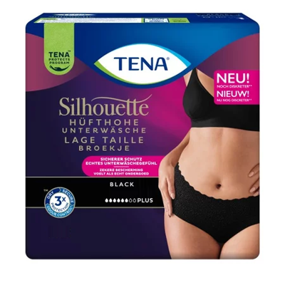 Tena Silhouette Plus Noir - Lage taille Medium - 12 pakken van 12 stuks Tena Silhouette Plus Noir - Lage taille Medium - 12 pakken van 12 stuks