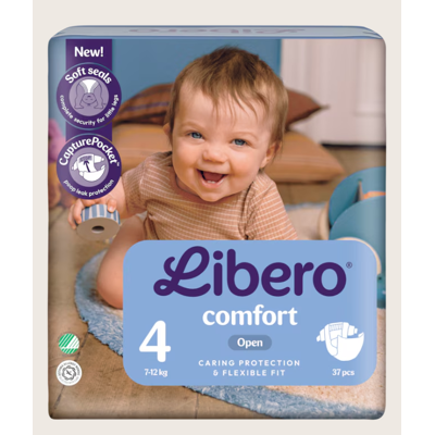 Libero Comfort 4 - 12 pakken van 37 beschermingen Libero Comfort 4 - 12 pakken van 37 beschermingen