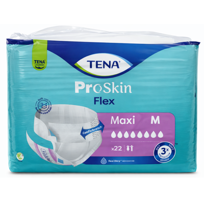 Tena Proskin Flex Maxi Medium - 6 pakken van 22 stuks Tena Proskin Flex Maxi Medium - 6 pakken van 22 stuks