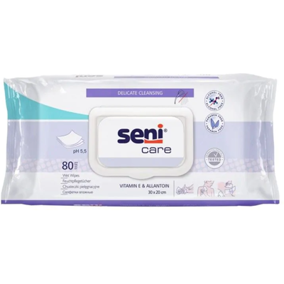Seni Care Wet Wipes - 8 pakken van 80 doekjes Seni Care Wet Wipes - 8 pakken van 80 doekjes