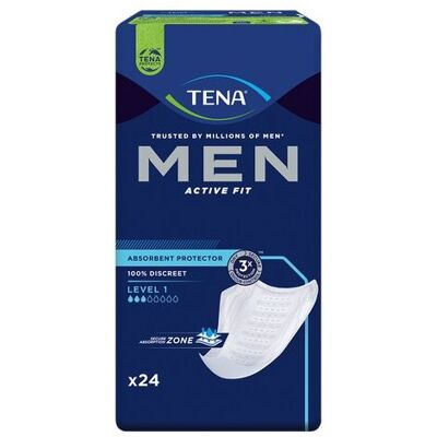 TENA - Men Active Fit Level 1 - Anatomische pasvorm TENA - Men Active Fit Level 1 - Anatomische pasvorm