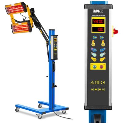 MSW Infrarood lakdroger - 2.200 W - 2 stralers - digitale display 10060342 MSW Infrarood lakdroger - 2.200 W - 2 stralers - digitale display 10060342