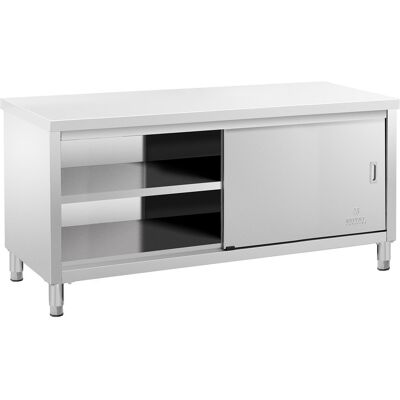 RVS werkkast - ECO - 180 x 70 cm - 600 kg - Royal Catering RCSSCB-180X70-E RVS werkkast - ECO - 180 x 70 cm - 600 kg - Royal Catering RCSSCB-180X70-E