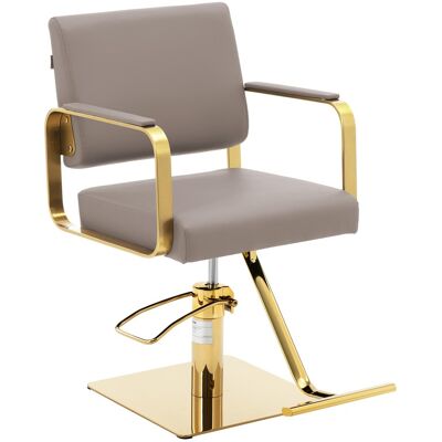 physa Kappersstoel met voetsteun - 490 - 650 mm - 200 kg - beige/goud 10040763 physa Kappersstoel met voetsteun - 490 - 650 mm - 200 kg - beige/goud 10040763