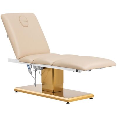 physa Behandelstoel - 3 motoren - 300 W - 190 x 65 x 60 - 76 cm - 200 kg - beige/goud 10040878 physa Behandelstoel - 3 motoren - 300 W - 190 x 65 x 60 - 76 cm - 200 kg - beige/goud 10040878