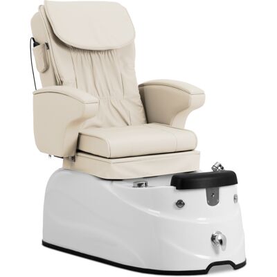 physa Elektrische pedicurestoel - met verlicht voetenbad en massagefuncties - 105 W - 150 kg - crème 10040880 physa Elektrische pedicurestoel - met verlicht voetenbad en massagefuncties - 105 W - 150 kg - crème 10040880