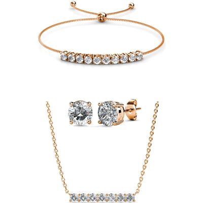 MYC Paris Mary Crystal Mia Sets - Roségoud en kristal One Size MYC Paris Mary Crystal Mia Sets - Roségoud en kristal One Size