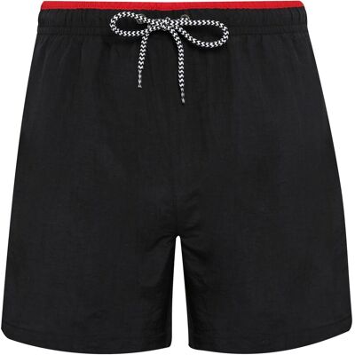 Asquith & Fox Heren zwemshorts (Zwart/Rood) L Asquith & Fox Heren zwemshorts (Zwart/Rood) L