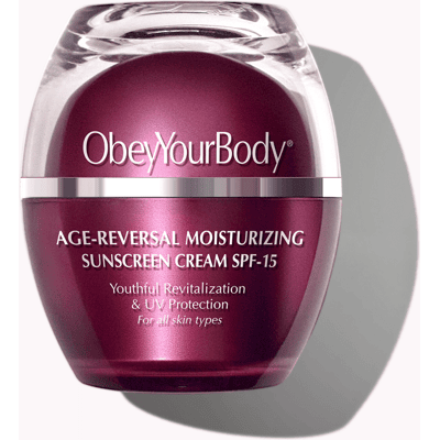 Obey Your Body Leeftijd-omgekeerde hydraterende zonnebrandcrème SPF-15 - Zonnebrandcrème Obey Your Body Leeftijd-omgekeerde hydraterende zonnebrandcrème SPF-15 - Zonnebrandcrème