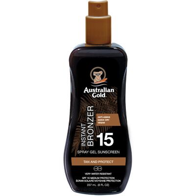 Australian Gold Spray Gel met Bronzers SPF 15 (100 ml) Australian Gold Spray Gel met Bronzers SPF 15 (100 ml)
