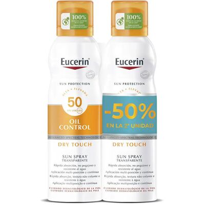 Eucerin Zongevoelige Beschermingsspray Sp50+ Actie 2 X 200 ml One Size Eucerin Zongevoelige Beschermingsspray Sp50+ Actie 2 X 200 ml One Size