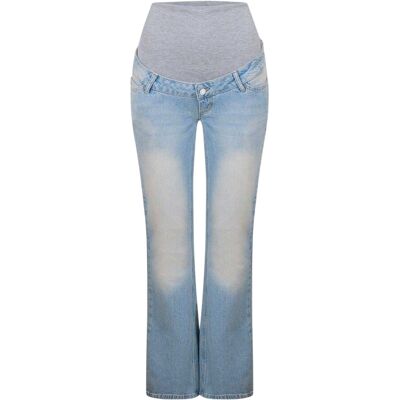 Mamalicious 5-pocket zwangerschapsjeans voor dames (Licht Denim Blauw) 33/32 Mamalicious 5-pocket zwangerschapsjeans voor dames (Licht Denim Blauw) 33/32